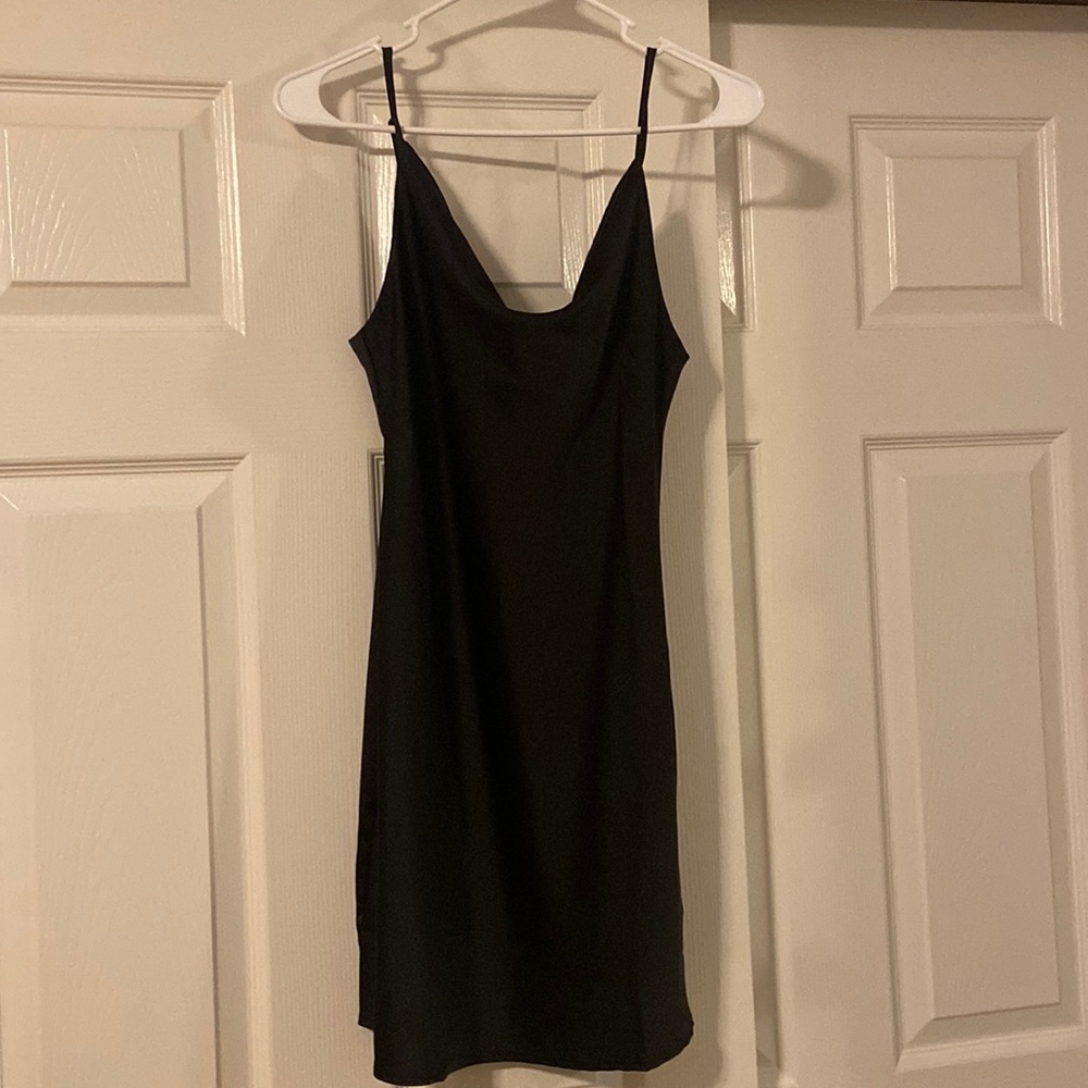 Size Small Black UO Mallory Cowl Neck Slip Dress